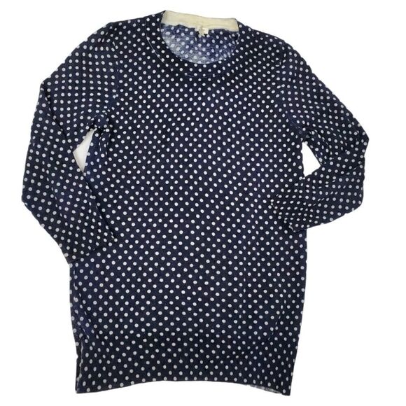 J.Crew Merino Wool Polka Dot Sweater - Picture 2 of 8